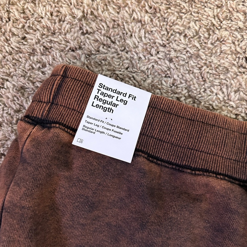 Nike Rust Brown Washed Flames Jogger Sweat pants DZ3054-010 Men's Medium - Picture 9 of 9